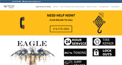 Desktop Screenshot of eagletowingservice.net